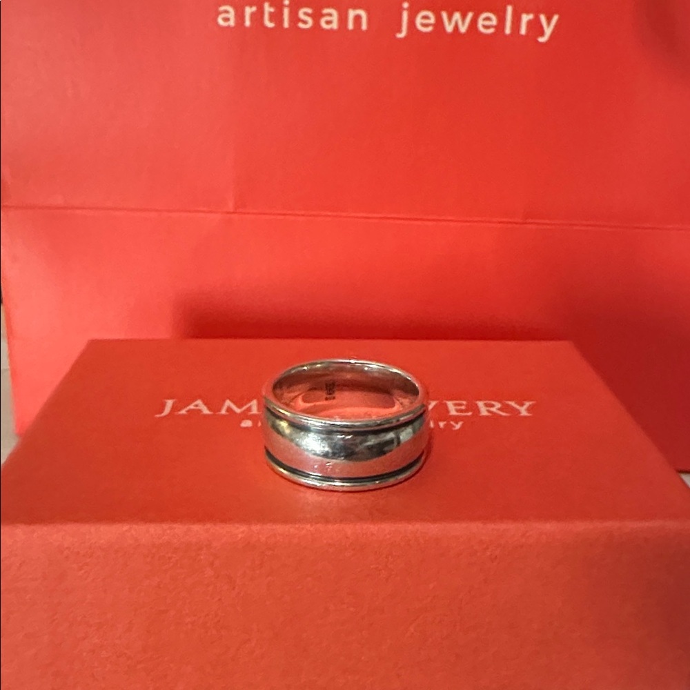 James Avery RETIRED Sterling silver wedding band size 6 - Picture 6 of 10